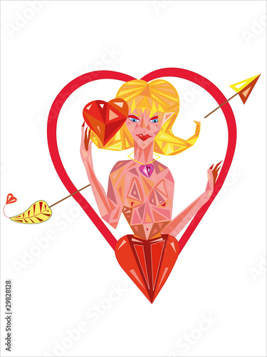 The goddess of love Aphrodite.