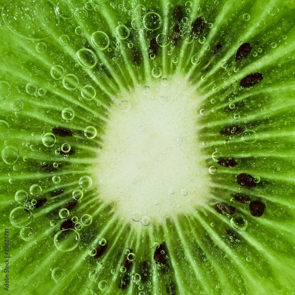 kiwi with bubbles kiwi with bubbles