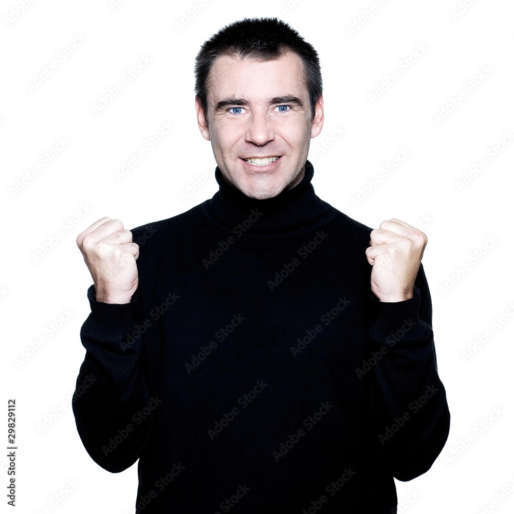 caucasian man smiling portrait happy strong success caucasian man smiling portrait happy strong success