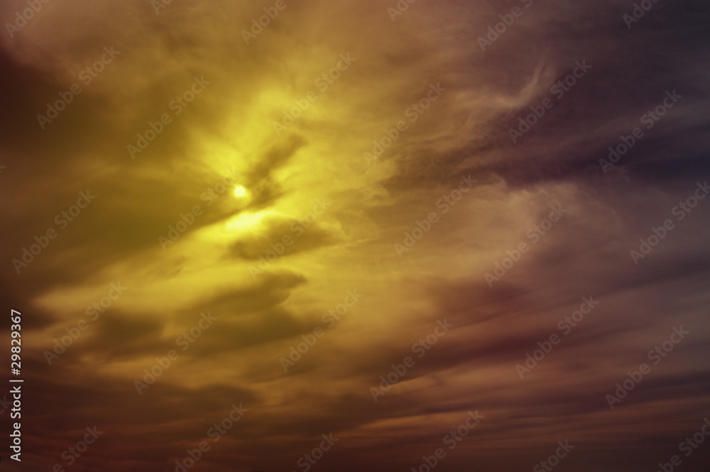 sun on storm sky sun on storm sky