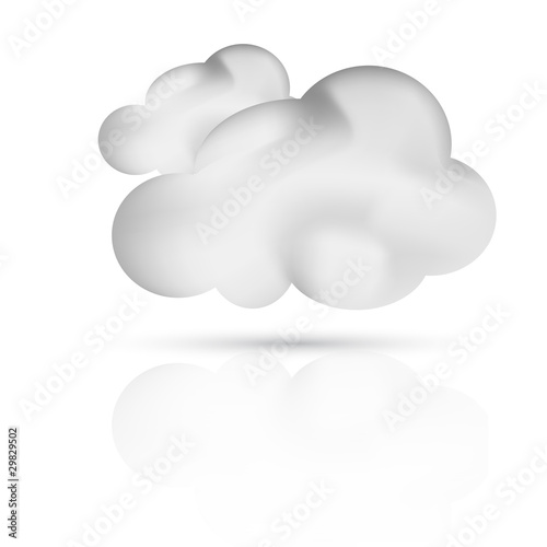 Symbole vectoriel météo nuage 01