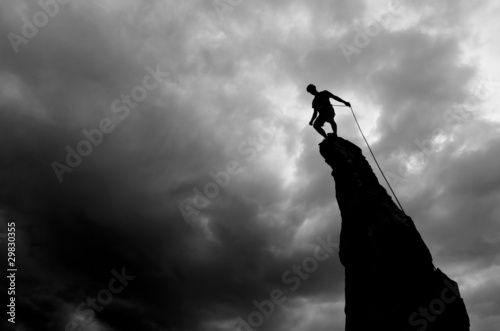 Фотография Climber on the summit.