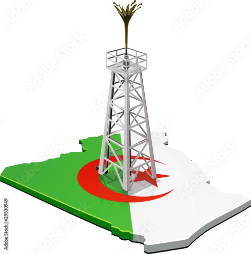 Oil Geyser in Algeria