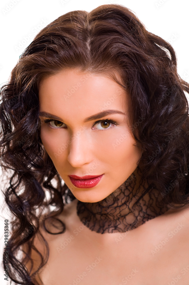 Portrait of young beautiful brunette woman Portrait of young beautiful brunette woman