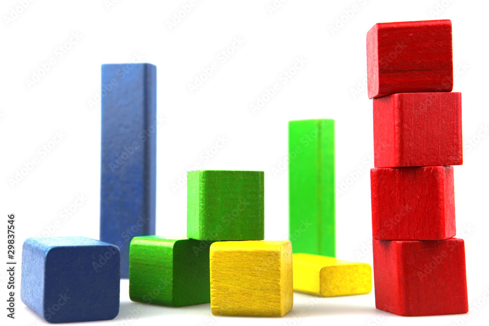 Wooden building blocks