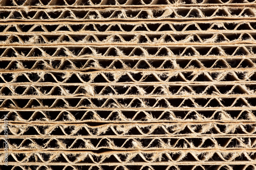 Corrugated cardboard texture