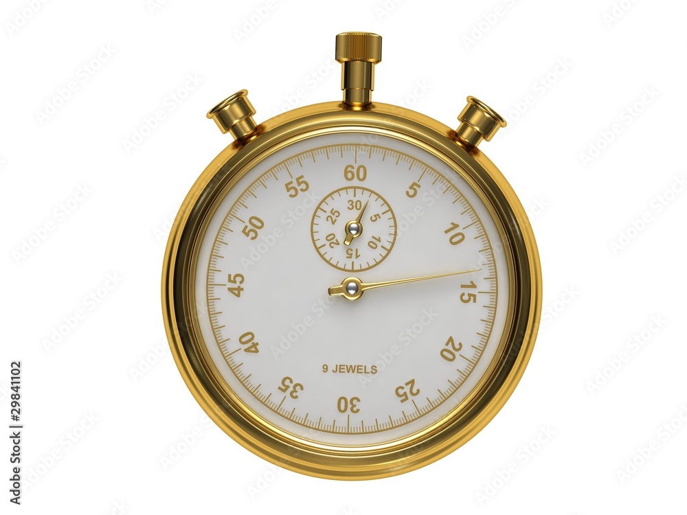 Golden stopwatch