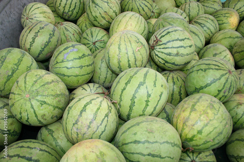 Watermelon in Vientiane, Laos.