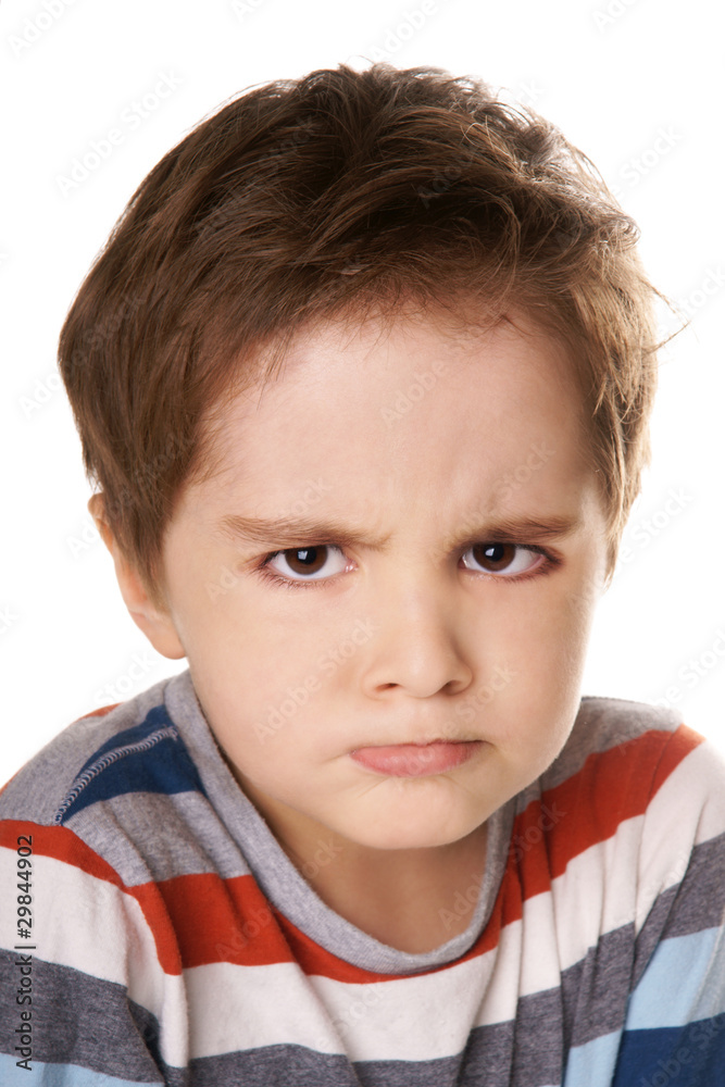 Angry kid Stock Photo | Adobe Stock