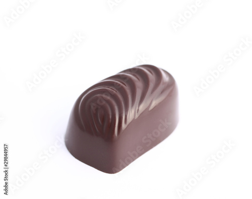 chocolate candy isolated on white background