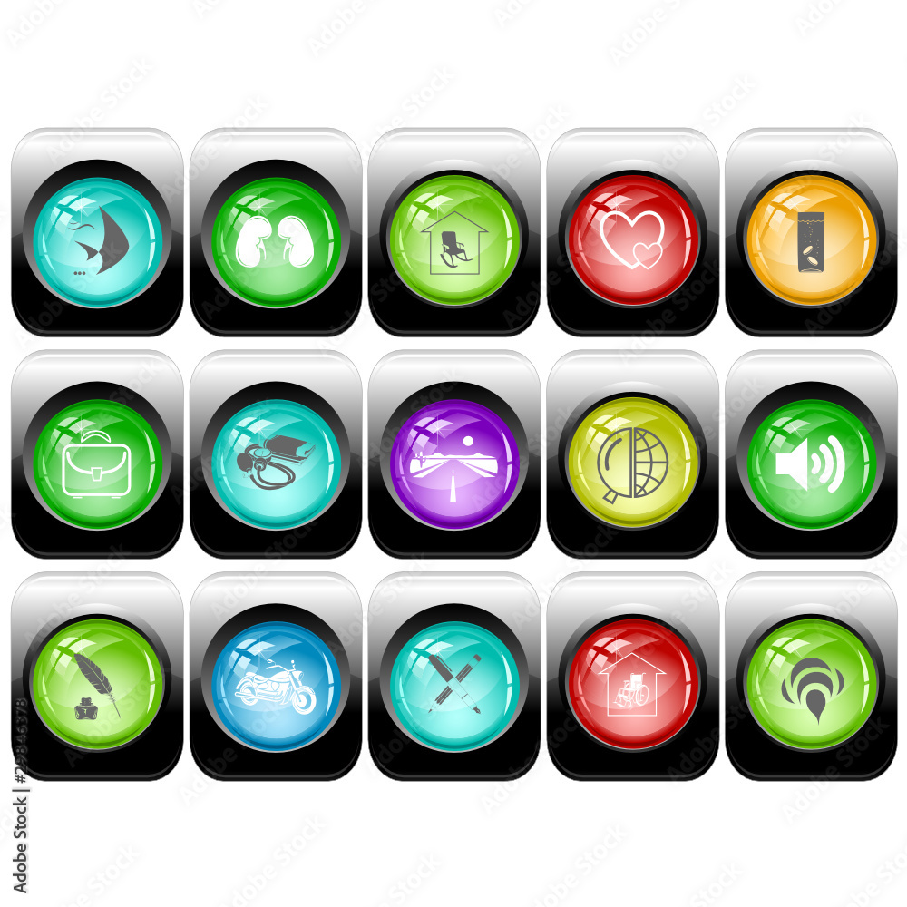 Vector set of internet buttons Vector set of internet buttons