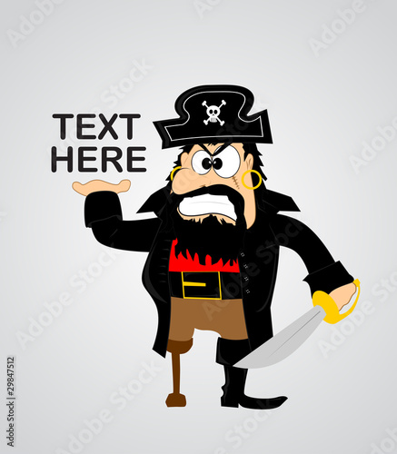 Cartoon pirate