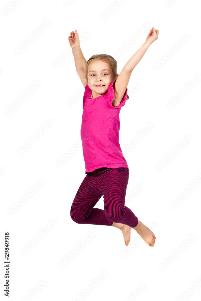 Beautiful girl jumping Beautiful girl jumping