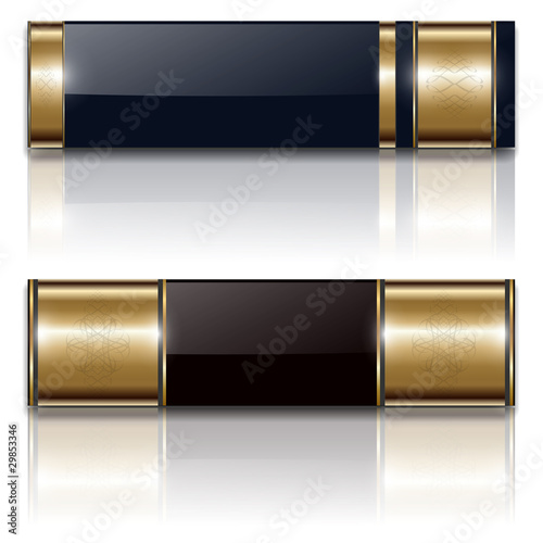 Banners, luxury set with re...