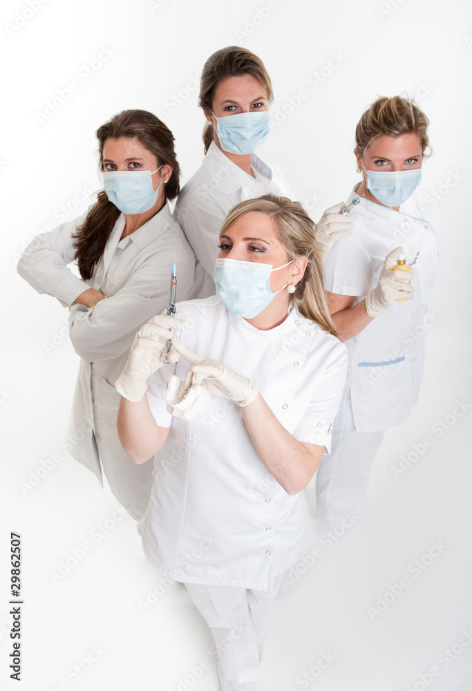 Group of female dentists Group of female dentists
