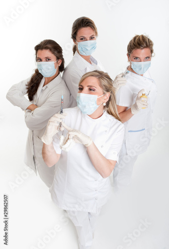 Group of female dentists