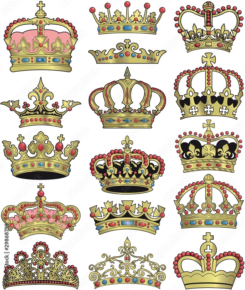 crown and vector collection Stock Vector Adobe Stock