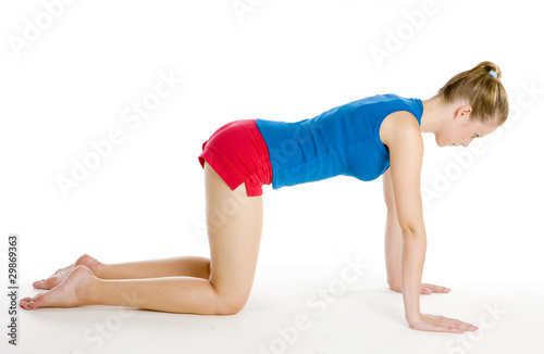 exercising woman