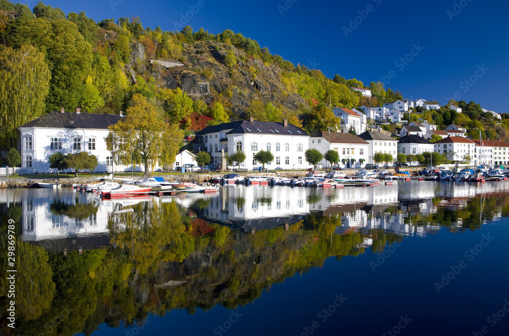 harbour of Risor, Norway
