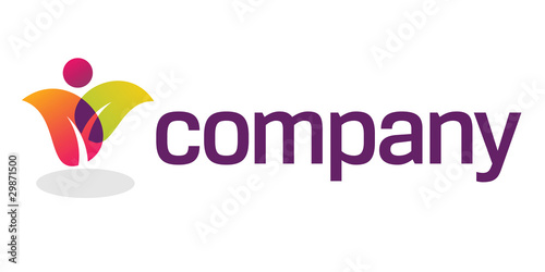 Colorful leaves logo for Spa salon