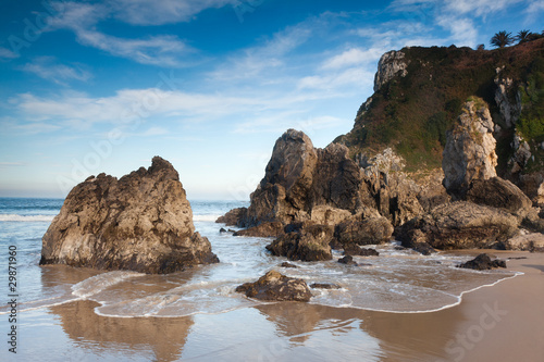 Playa de Pechon, Cantabria, España photo