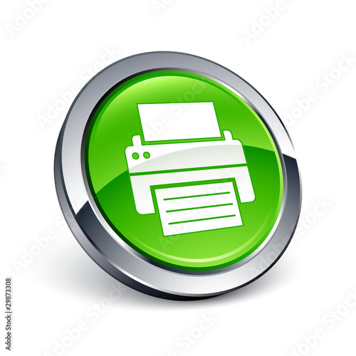 icône bouton internet imprimante