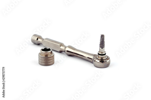 Fotografia key for screwing the implant