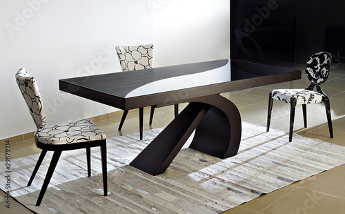 Quadro su tela modern dinning table