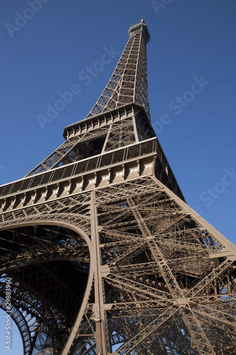 Eiffel Tower, Paris, France on Tilted Angle