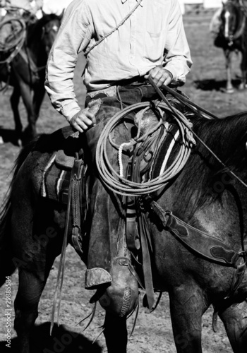 Real Cowboys Riding (black and white)