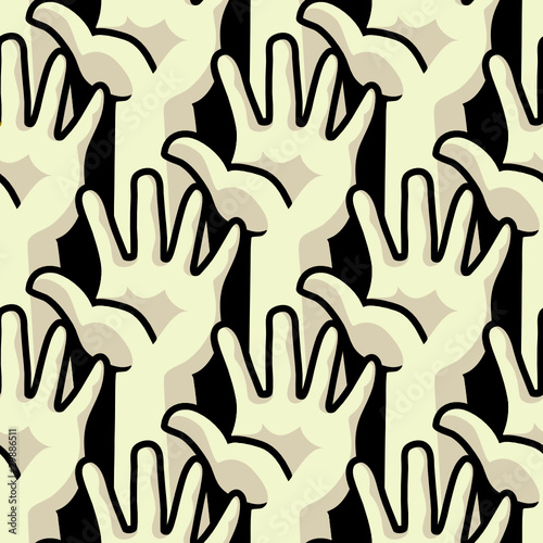 Human hands - seamless pattern