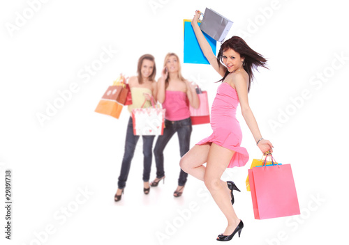 Beautiful girl with shopping bag