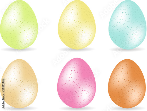 Speckled easter egg set