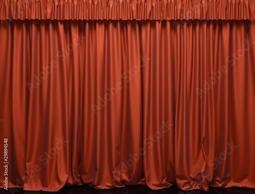 Theater curtain. Presentation. Movies.