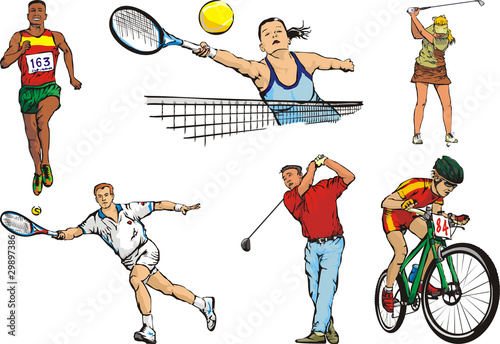 sports figures - outdoor - individual