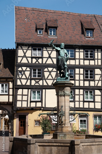 Schwendi statue, Colmar, Alsace photo