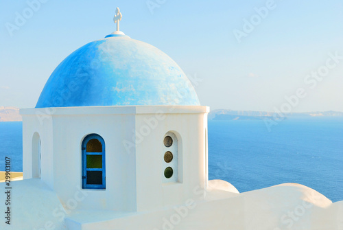 greece blue church