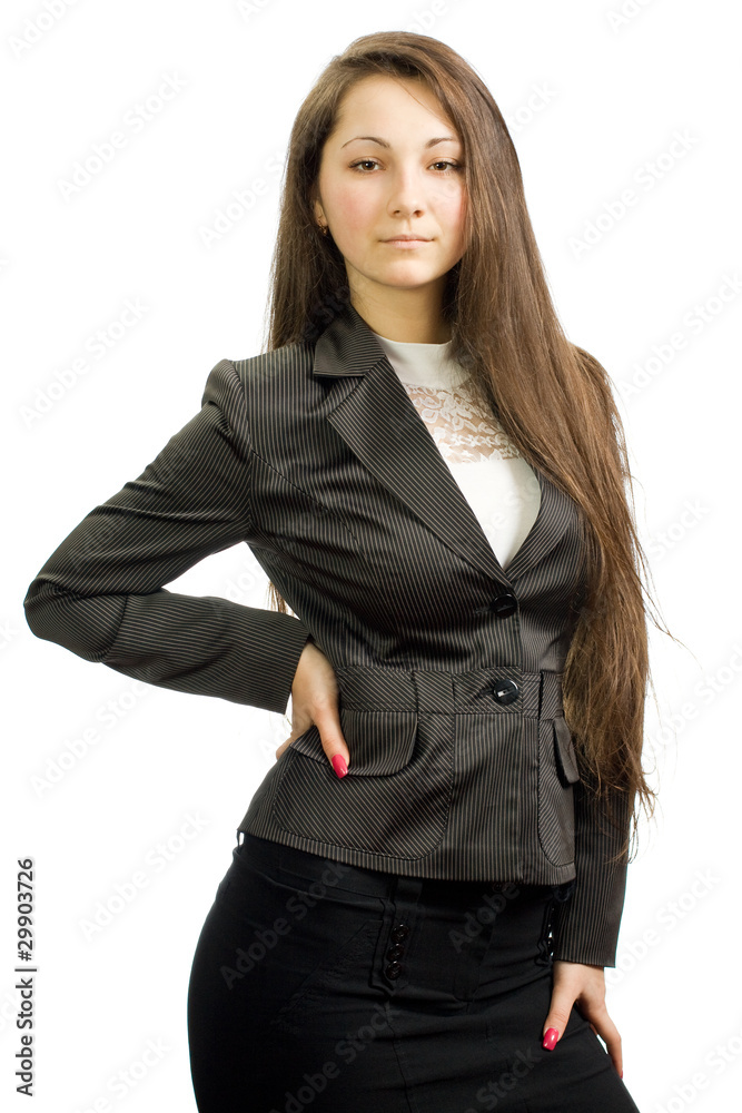 The strong business girl The strong business girl