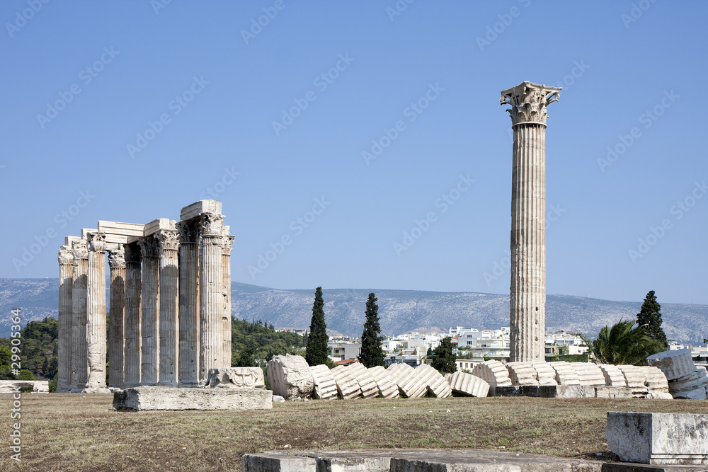 Temple of the Olympian Zeus, Athens, Greece.
