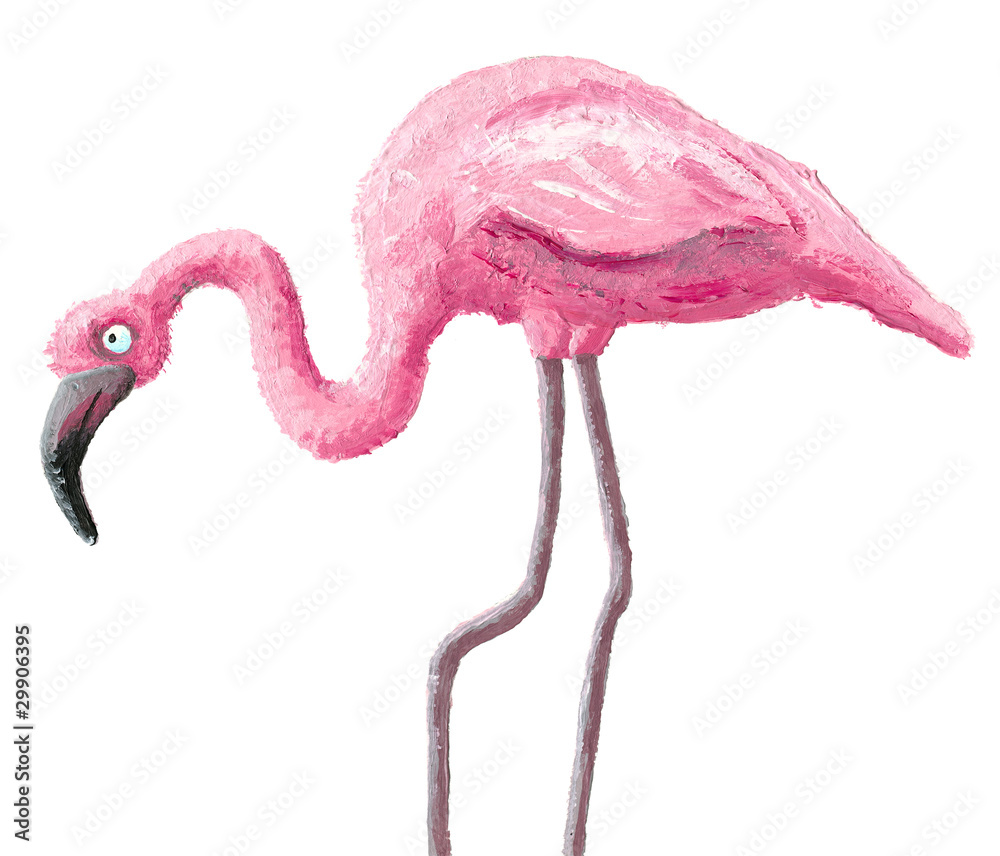 Obraz premium Cute flamingo