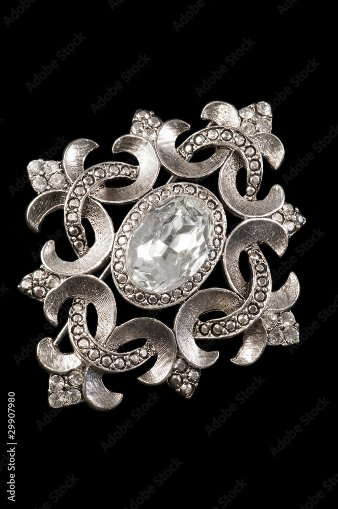 vintage silver brooch