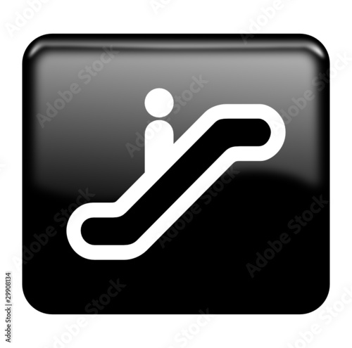 Escalator glossy icon
