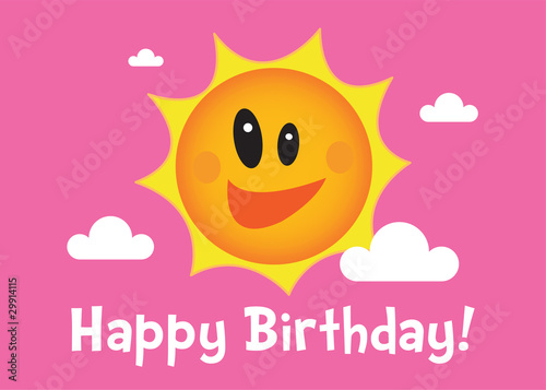 Canvas Print Happy Birthday Girl