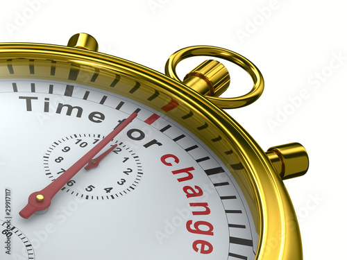 Time for change. Stopwatch ...