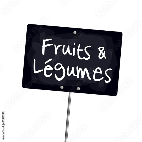 Ardoise "Fruits et légumes"