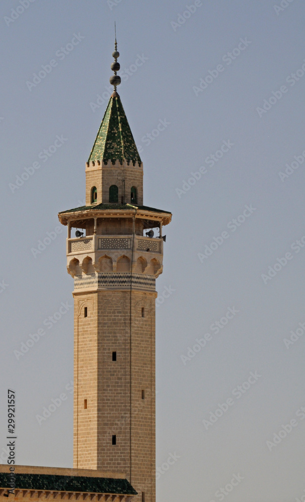 Minaret de la Grande Mosquée de Monastir - Tunisie