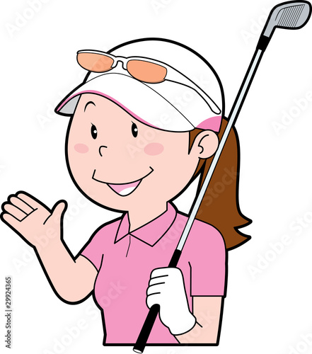 Lady golfer