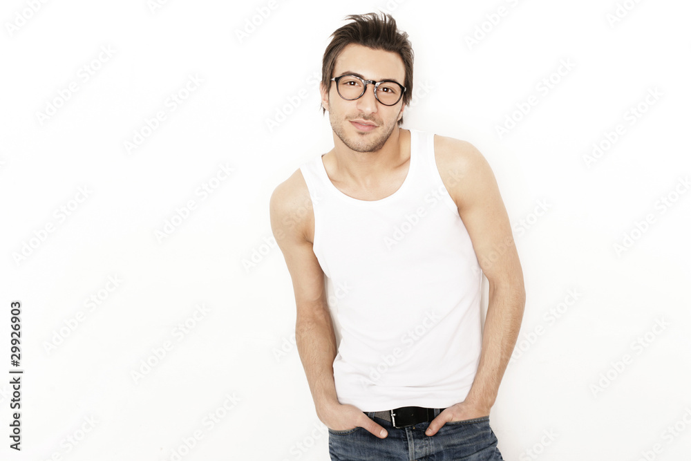 Fototapeta premium Mediterraner Mann