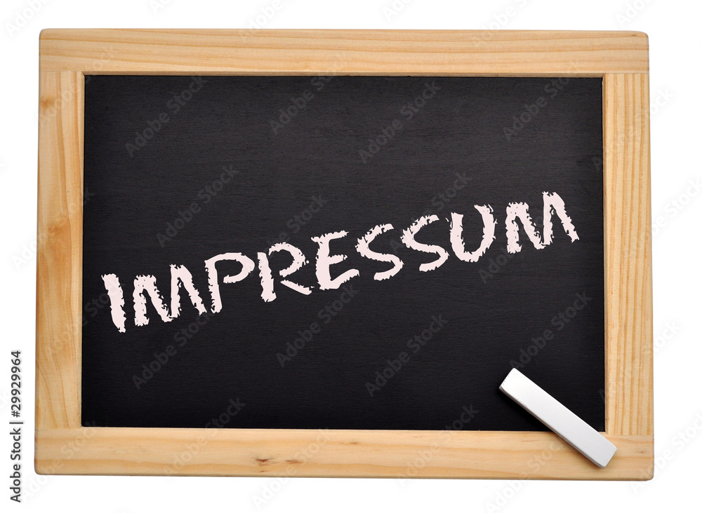 Fototapeta premium Tafel mit 