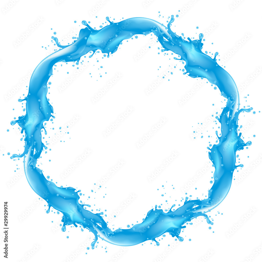 Obraz premium Water splash detailed